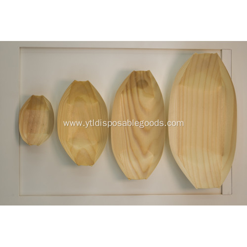 factory price disposable wooden boat tray